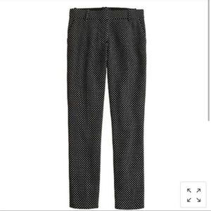 JCrew Black Polka Dot Cafe Capri